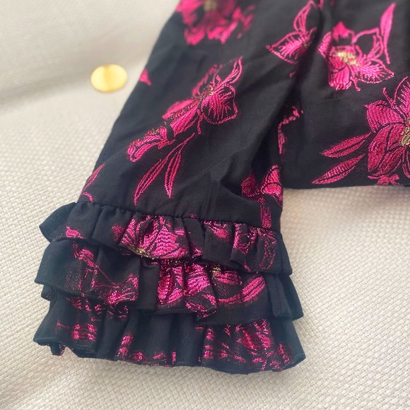 New $1550 The Vampire’s Wife Iconic Cate Metallic Mini Dress - Picture 10 of 11